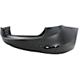 Sedan Front and Rear Primed Bumper Cover