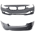 Sedan Front and Rear Primed Bumper Cover