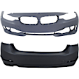 Sedan Front and Rear Primed Bumper Cover CAPA Certified
