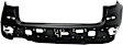 Front and Rear Primed Bumper Cover, Without parking aid sensor holes, CAPA Certified