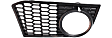 Front, Driver and Passenger Side Fog Light Trims, Textured Black, Sedan, For Models With M Package, M-Tech Style