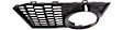 Front, Driver and Passenger Side Fog Light Trims, Textured Black, Sedan, For Models With M Package, M-Tech Style