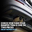 2015 BMW 335i xDrive - Front, Driver and Passenger Side Bumper Trim, For Models With Modern Line, Primed