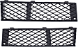Front, Driver and Passenger Side, Outer Bumper Grilles, Textured Black