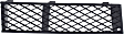 Front, Driver and Passenger Side, Outer Bumper Grilles, Textured Black
