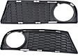 Front, Driver and Passenger Side Fog Light Trims, Textured Black, For Models With M Package
