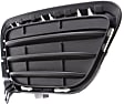 Front, Driver and Passenger Side, Outer Bumper Grilles, Black