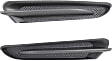 Front, Driver and Passenger Side, Upper Bumper Trim, Textured Black