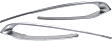 Driver and Passenger Side Grille Trim, Chrome, For Models With Modern Line