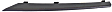 Front, Driver and Passenger Side Bumper Trim, Textured Black
