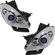 2012 Buick Enclave - Driver and Passenger Side Halogen Headlight, With bulb(s), For Models Without Adaptive Frontlighting Systems (AFS), OE Replacement