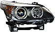 2008-2010 BMW 528i - Driver and Passenger Side Headlights, With Bulbs, Halogen, For Models With Optional HID, Not for Models With Xenon and Adaptive Headlights