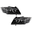 2009 BMW 328i - Driver and Passenger Side Halogen Headlight, Without bulb(s), OE Replacement, Wagon