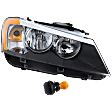 2014 BMW X3 - Driver and Passenger Side Halogen Headlight, With bulb(s), OE Replacement