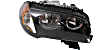 Driver and Passenger Side Halogen Headlight, With bulb(s), OE Replacement