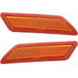 Front, Driver and Passenger Side Bumper Reflectors