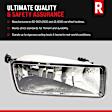 Front, Driver and Passenger Side Fog Lights, With bulb(s), Halogen, CAPA CERTIFIED