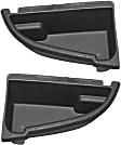 Front, Driver and Passenger Side, Outer Fog Light Trims, Primed, For Models With M Package