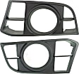 Front, Driver and Passenger Side Fog Light Trims, Textured Black, For Models With M Package