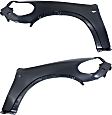 2011-2013 BMW X5 - Front, Driver and Passenger Side Fenders, With holes for turn signal light, For Models With Headlight Washer