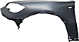 2008-2014 BMW X6 - Front, Driver and Passenger Side Fenders, Without headlight holes, With side marker hole, For Models Without Headlight Washer