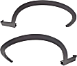Front, Driver and Passenger Side Fender Trim, Textured Black, For Models Without M Package