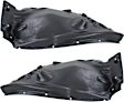 Front, Driver and Passenger Side, Rear Section, Fender Liner
