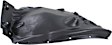 Front, Driver and Passenger Side, Rear Section, Fender Liner