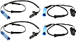 Front and Rear, Driver and Passenger Side ABS Speed Sensors