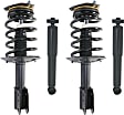 Front and Rear, Driver and Passenger Side Shock and Fully Loaded Strut
