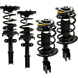 Front and Rear, Driver and Passenger Side Fully Loaded Strut, Sedan, For Models With 17 in. and 18 in. Wheels, USA Built Vehicle, Except Police/Taxi Packages