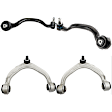 Front, Driver and Passenger Side, Upper and Lower Control Arm, With ball joint(s)