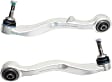 Front, Driver and Passenger Side, Lower, Rearward Control Arms, With Ball Joint Assembly, Base Model, RWD