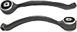 Front, Driver and Passenger Side, Lower, Rearward Control Arms