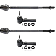 Front, Driver and Passenger Side, Inner and Outer Tie Rod Ends