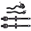 Front, Driver and Passenger Side, Inner and Outer Tie Rod Ends