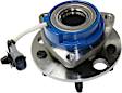 Front and Rear, Driver and Passenger Side Wheel Hubs, with Bearing, with Sensor, Front Wheel Drive
