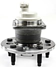 2002 Pontiac Aztek - Front and Rear Wheel Hub,  Fits Models With ABS, AWD, 5 Lugs, With Bearing, With Sensor
