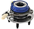 Front, Driver and Passenger Side Wheel Hub, 5 Lugs, With Bearing, With Sensor