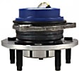 Front, Driver and Passenger Side Wheel Hub, 5 Lugs, With Bearing, With Sensor