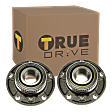 Front, Driver and Passenger Side Wheel Hub, 5 lugs, With Bearing, RWD