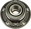 Front, Driver and Passenger Side Wheel Hub, 5 lugs, With Bearing, RWD