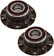 Front, Driver and Passenger Side Wheel Hub, 5 Lugs, With Bearing
