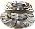Front, Driver and Passenger Side Wheel Hub, 5 Lugs, With Bearing