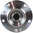Front, Driver and Passenger Side Wheel Hub, 5 Lugs, With Bearing