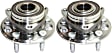 2015 Chevrolet Equinox - Front, Driver and Passenger Side Wheel Hub, 5 Lugs, With Bearing