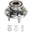 2015 Chevrolet Equinox - Front, Driver and Passenger Side Wheel Hub, 5 Lugs, With Bearing