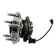 4-Wheel Set Front and Rear, Driver and Passenger Side Wheel Hub, 5 Lugs, With Bearing, Front-Without Sensor/Rear-With Sensor