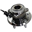 4-Wheel Set Front and Rear, Driver and Passenger Side Wheel Hub, 5 Lugs, With Bearing, Front-Without Sensor/Rear-With Sensor
