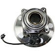 4-Wheel Set Front and Rear, Driver and Passenger Side Wheel Hub, 5 Lugs, With Bearing, Front-Without Sensor/Rear-With Sensor